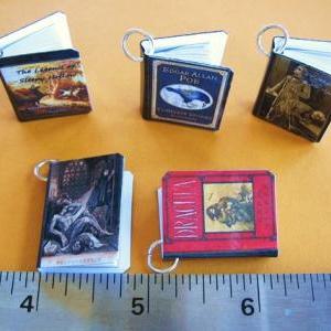 Gothic Classics Mini Book Charms Set Of All 5..