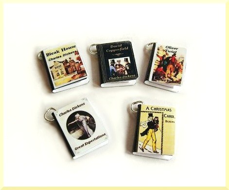 Miniature Book Charms Dickens Classics Set Of All 5